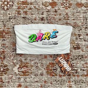 New Rare Omighty Dog Tube Top